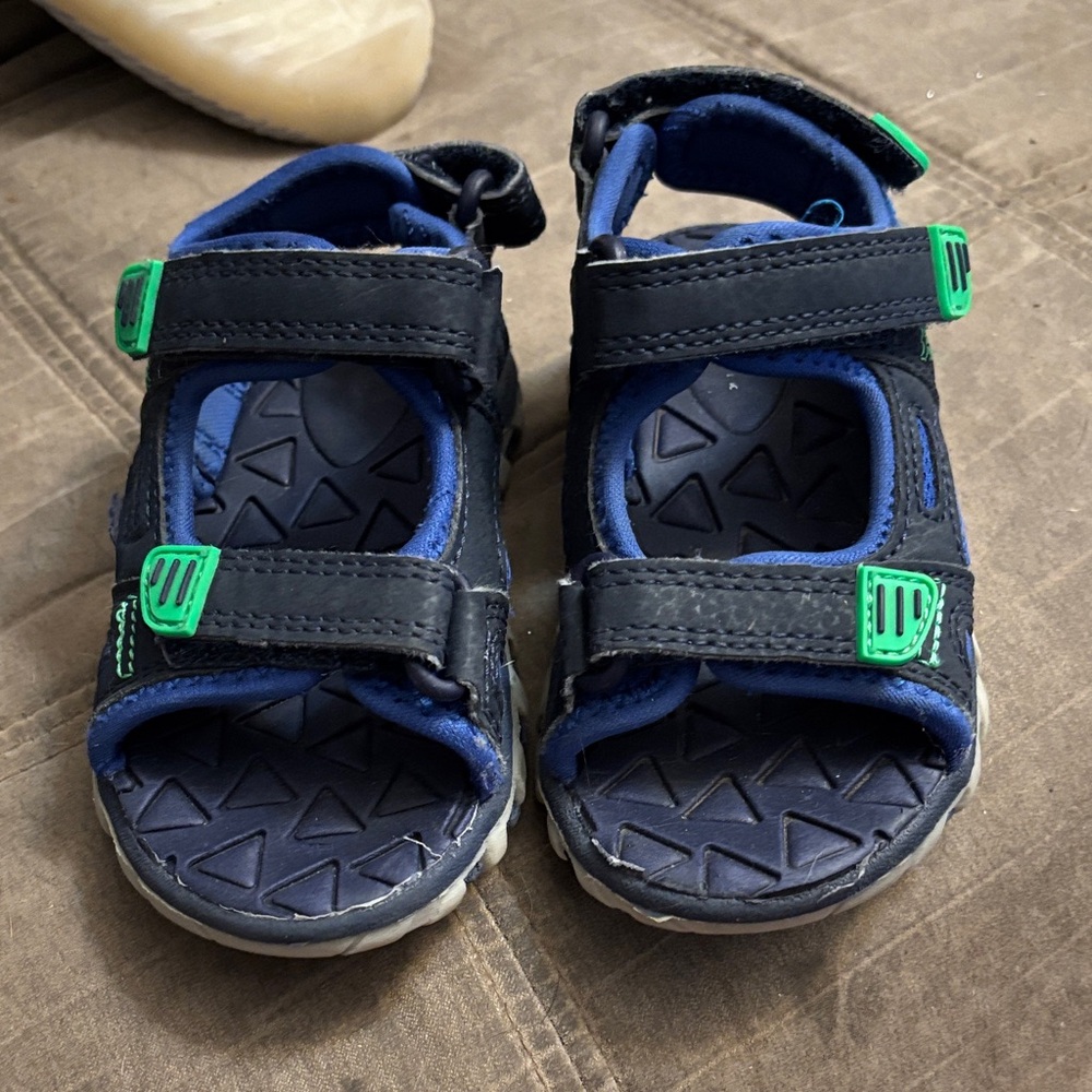 🔥 $3 Add-On. Kids Black and Blue Sandals